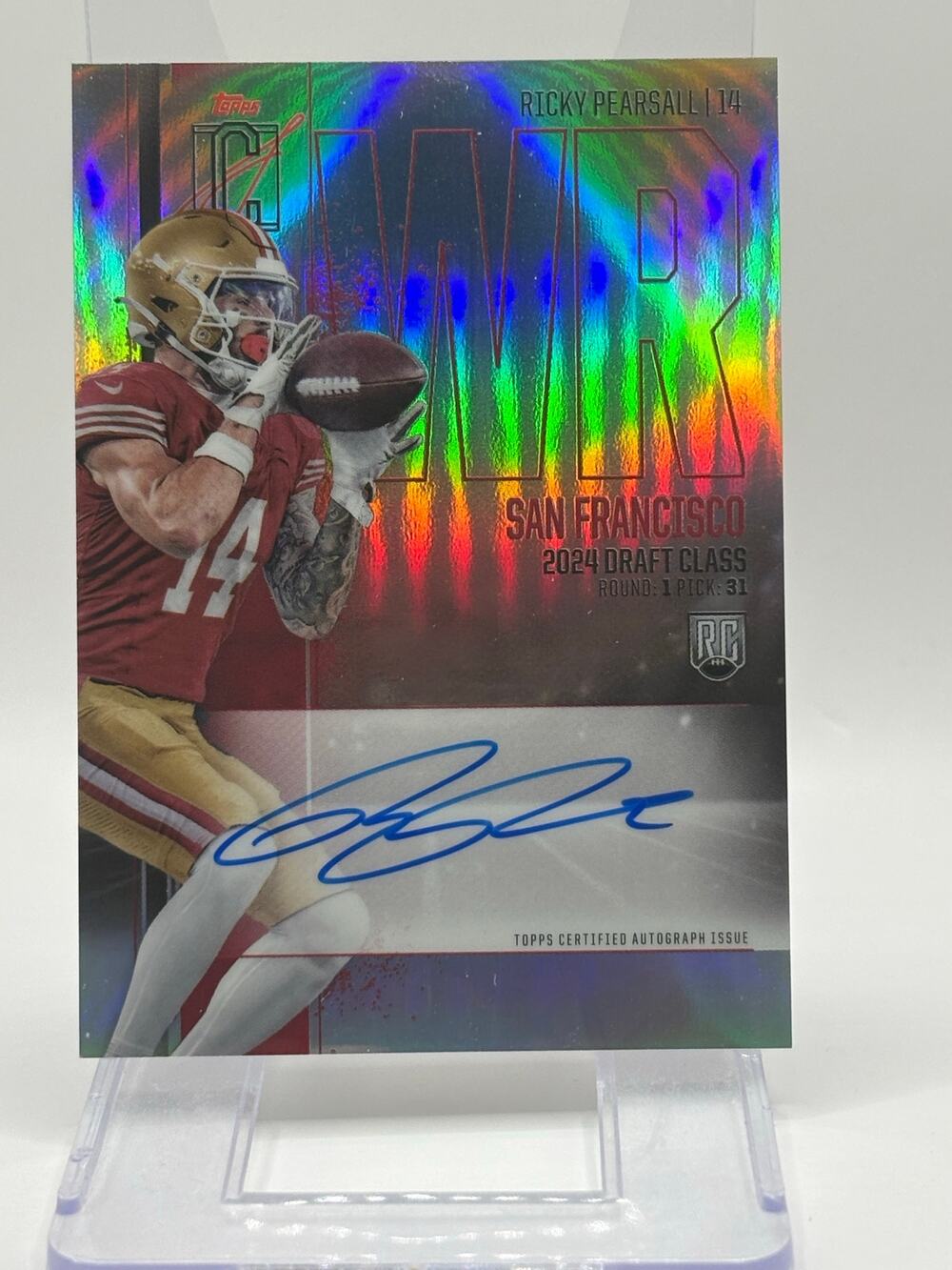 2024 Topps Signature Class Ricky Pearsall Rookie Chrome Variation Refractor Auto